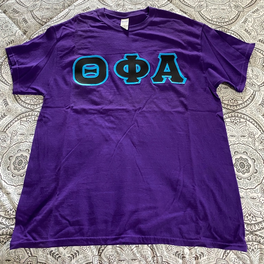 Theta Phi Alpha Letters - Purple & Blue
